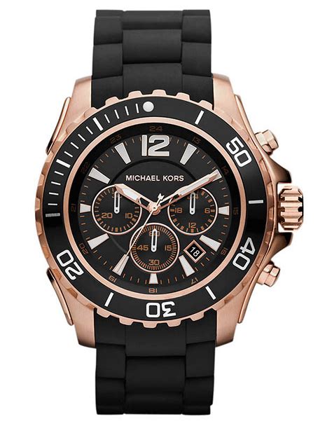 michael kors mk60188|michael kors black chronograph watch.